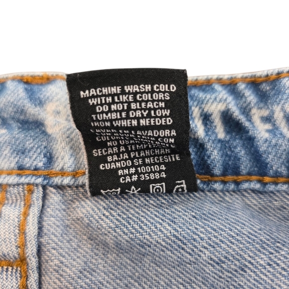 S.O.N.G. Bootcut Jeans Women’s Size 5/27 Bleach Wash Split Hem Retro 100% Cotton - Picture 4 of 7